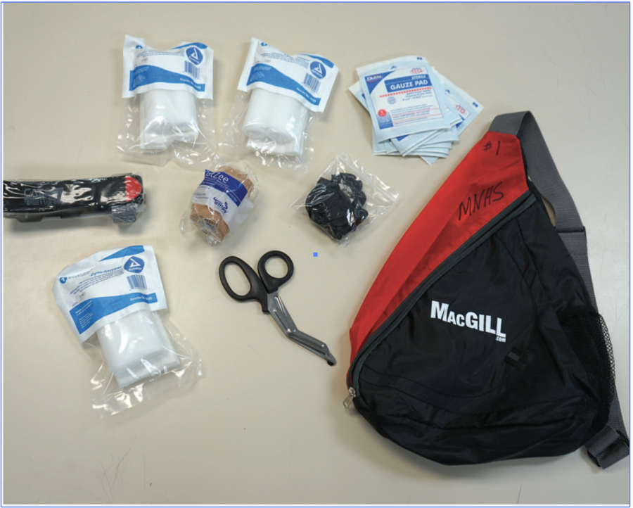 STOP THE BLEED: Millard North adopts the Stop the Bleed bag system.The bags come equipped with the materials necessary to make a tourniquet and control bleeding.